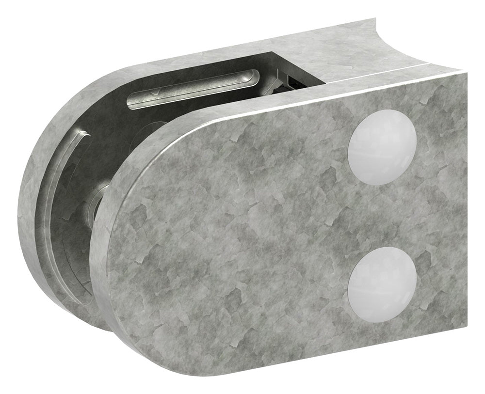 Glasklemme Modell 38, Anschluss für ø 48,3mm Rohr, für Glasstärke 1,5 - 12,76mm