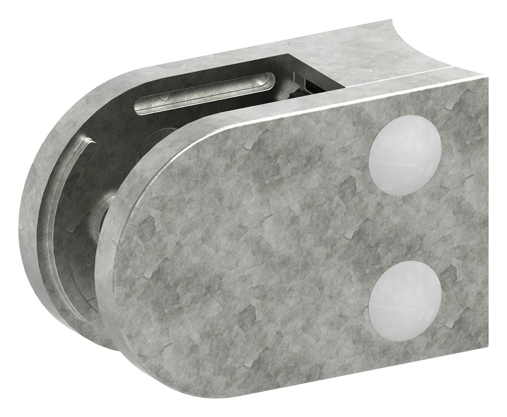 Glasklemme Modell 38, Anschluss für ø 60,3mm Rohr, für Glasstärke 1,5 - 12,76mm