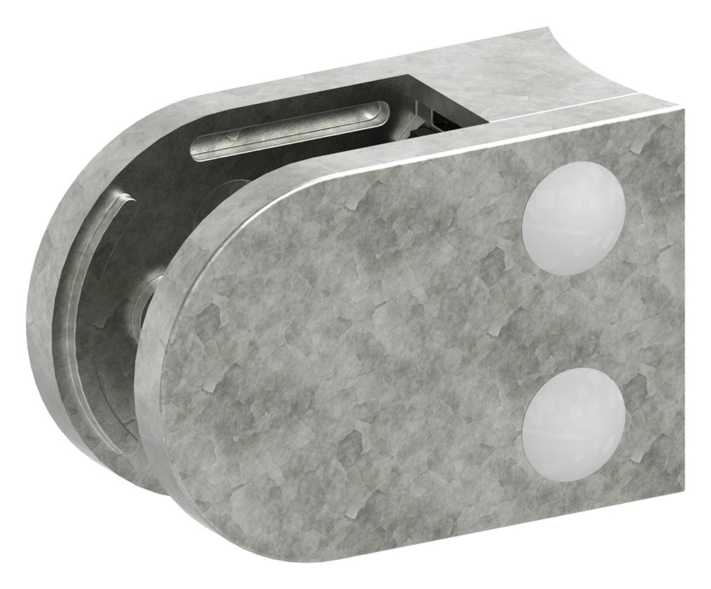 Glasklemme Modell 38, Anschluss für ø 76,1mm Rohr, für Glasstärke 1,5 - 12,76mm