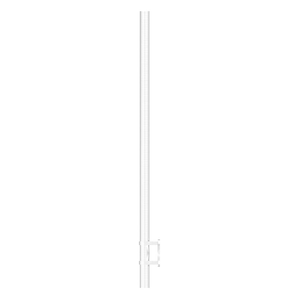 Edelstahlpfosten zur Wandmontage 42,4mm, L= 1190mm mit 5x Gewinde für Stabhalter