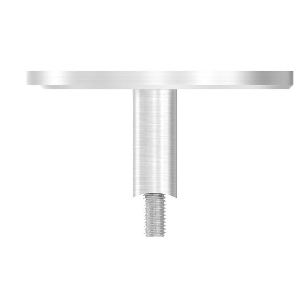 Wandanker mit M10 x 70 Schrauben für Geländerpfosten, Platte 120 x 8mm, für 42,4mm Rohr