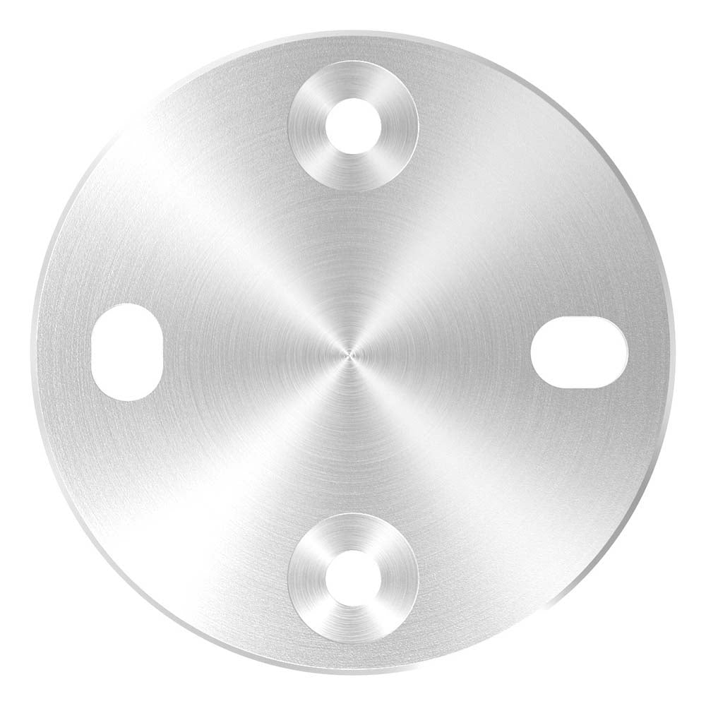 Grundplatte für Wandhalter, ø 100 x 6mm mit Fase