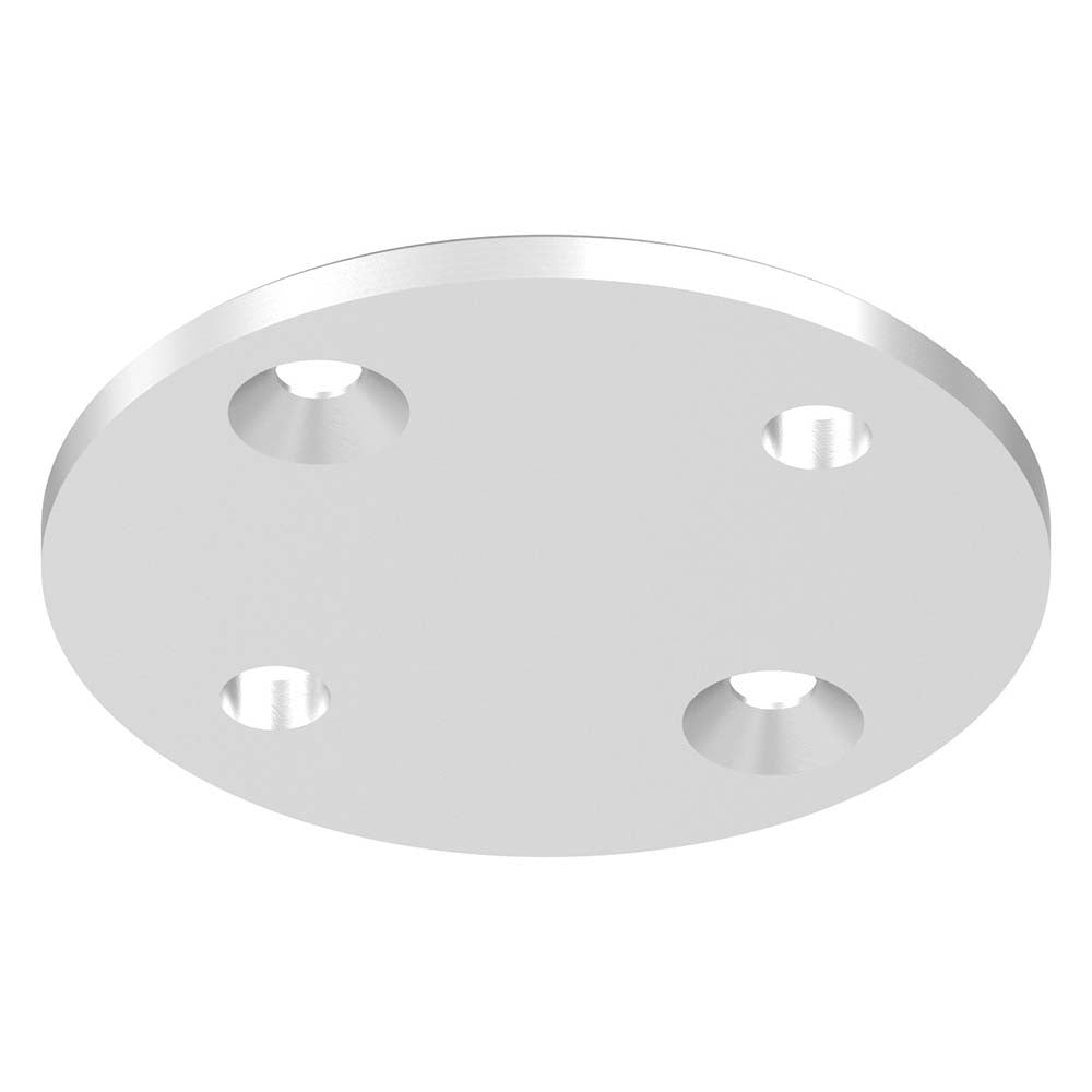 Grundplatte für Wandhalter, ø 100 x 6mm mit Fase