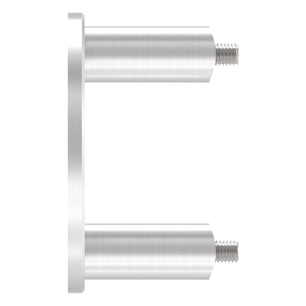 Wandanker mit M8 x 70 Schrauben für Geländerpfosten, Platte 100 x 6mm, für 42,4mm Rohr