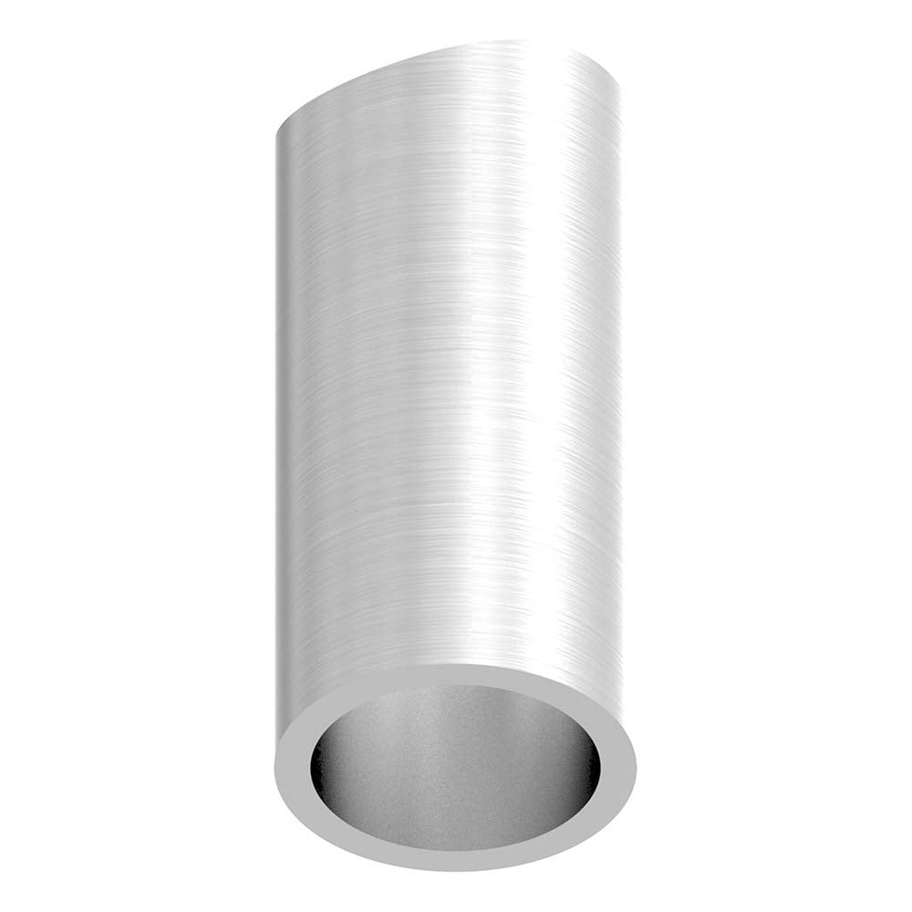 Distanzhülse ø 20 x 2mm, Länge 40mm, einseitig ausgefräst für Rohr ø 42,4mm