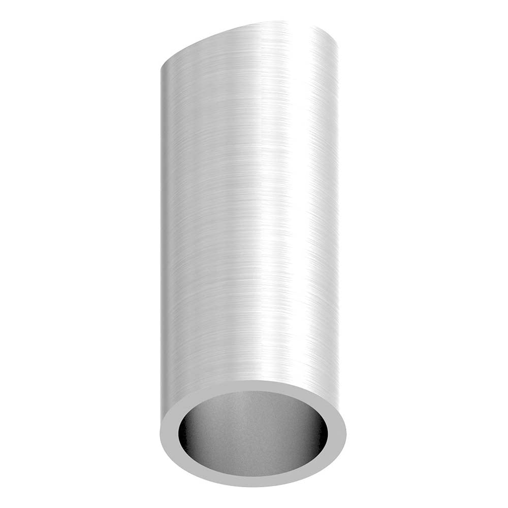 Distanzhülse ø 20 x 2mm, Länge 45mm, einseitig ausgefräst für Rohr ø 42,4mm
