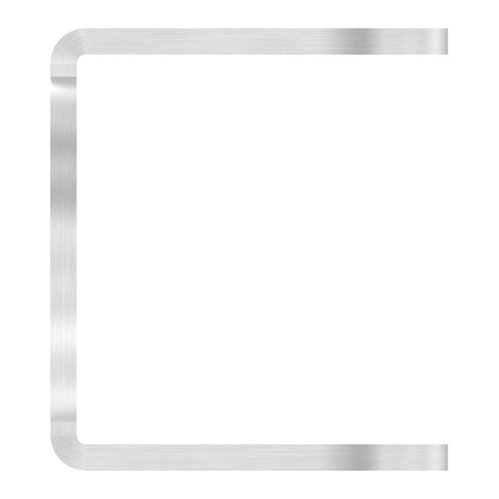 Wandanker zum Anschweißen für Geländerpfosten, Platte 101 x 100 x 6mm, für 42,4mm Rohr