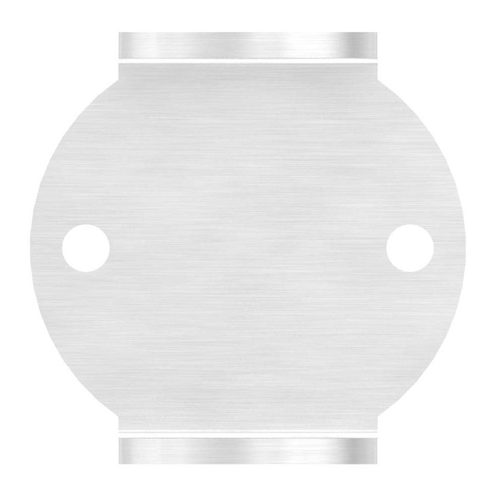 Wandanker zum Anschweißen für Geländerpfosten, Platte 101 x 100 x 6mm, für 42,4mm Rohr