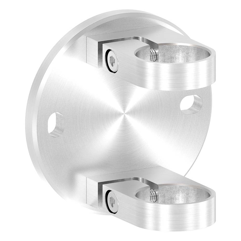 Wandanker zum Spannen, mit Platte 120 x 10mm, für 42,4mm Rohr, in V4A