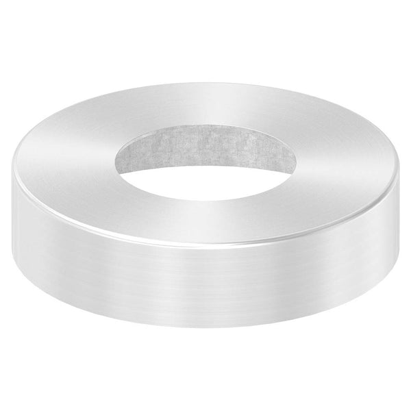 Abdeckrosette 105 x 25mm, Wandstärke 1mm, Bohrung ø 49mm, in V4A