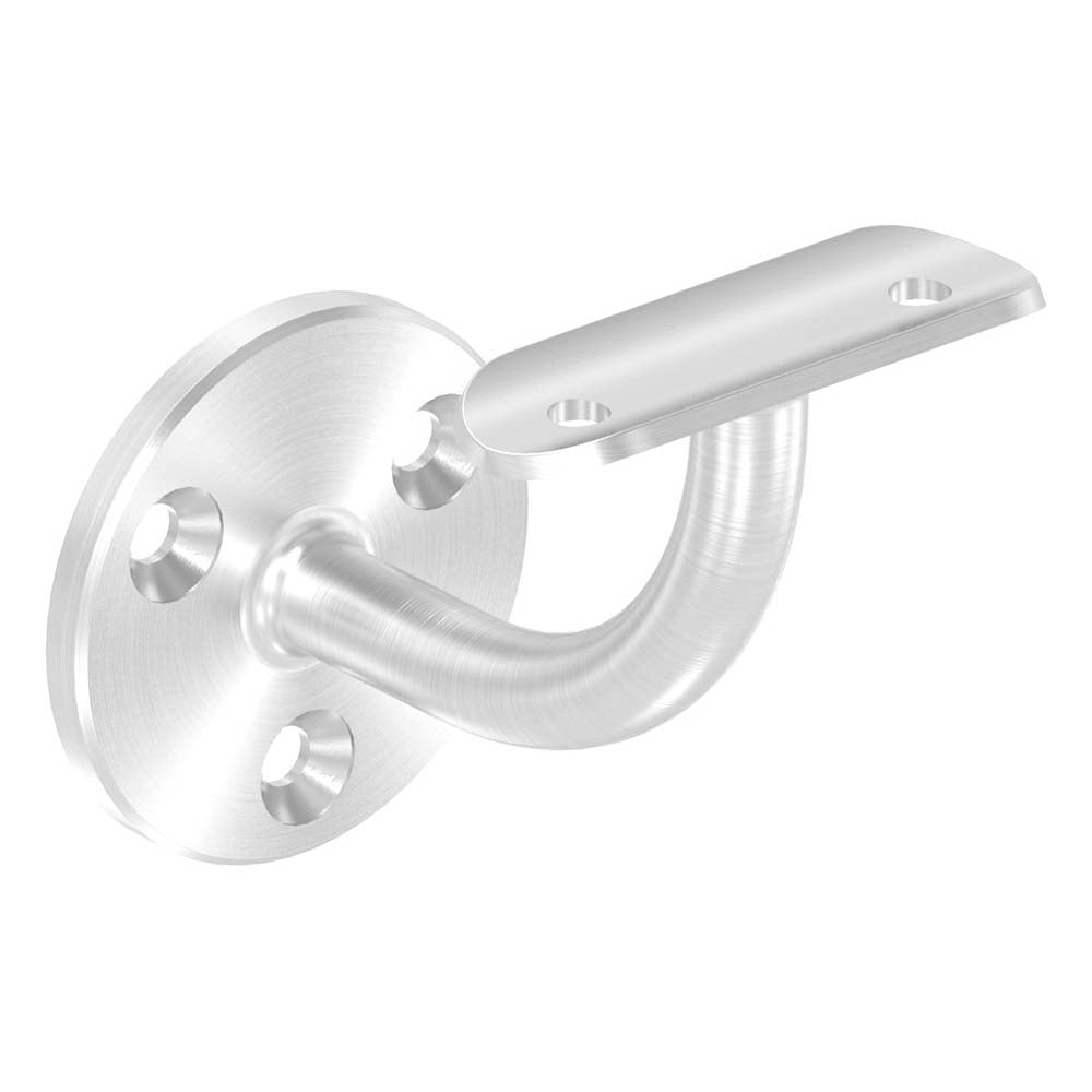 Handlaufhalter zur Wandbefestigung mit verschweißter Ronde 60 x 5mm, für Rohr ø 42,4mm