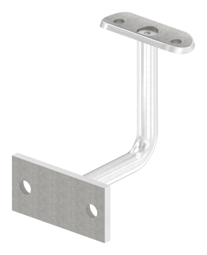 Handlaufhalter zur Wandbefestigung mit verschweißter Ronde 70 x 35 x 6mm, für Rohr ø 42,4mm