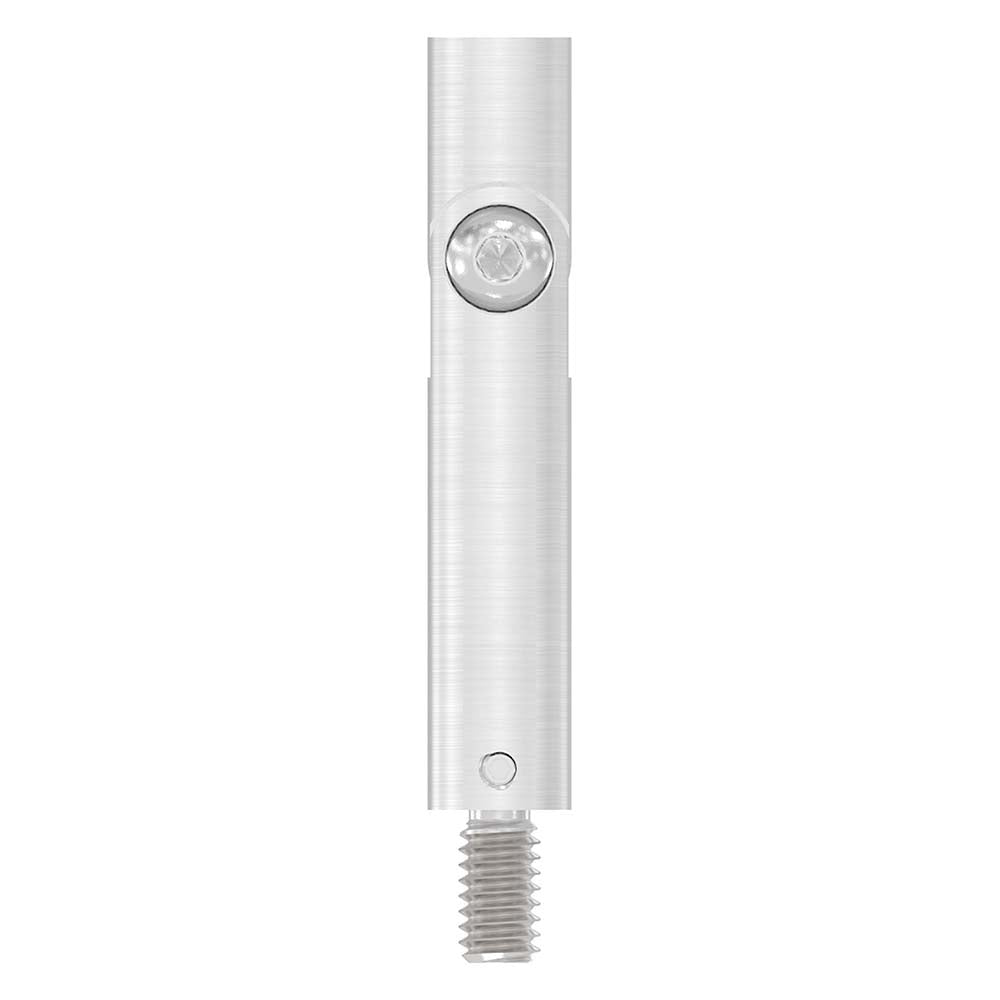 ø 14mm Stift 360° drehbar und 140° verstellbar, mit M8 x 15mm Außengewinde unten und M6 x 15mm Innengewinde oben, Länge 76mm
