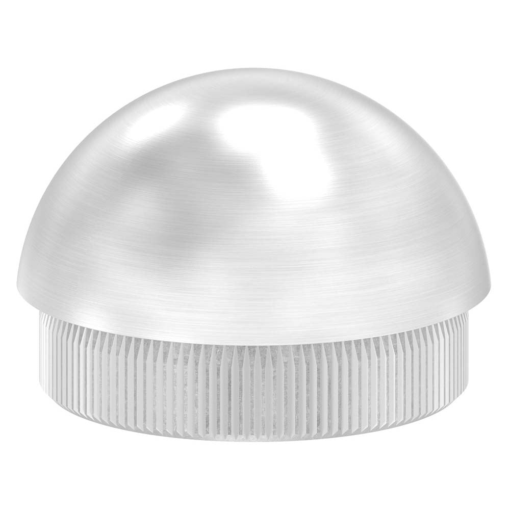 Endkappe halbrund, massiv, für Rohr ø 48,3 x 2,6mm, zum Einschlagen
