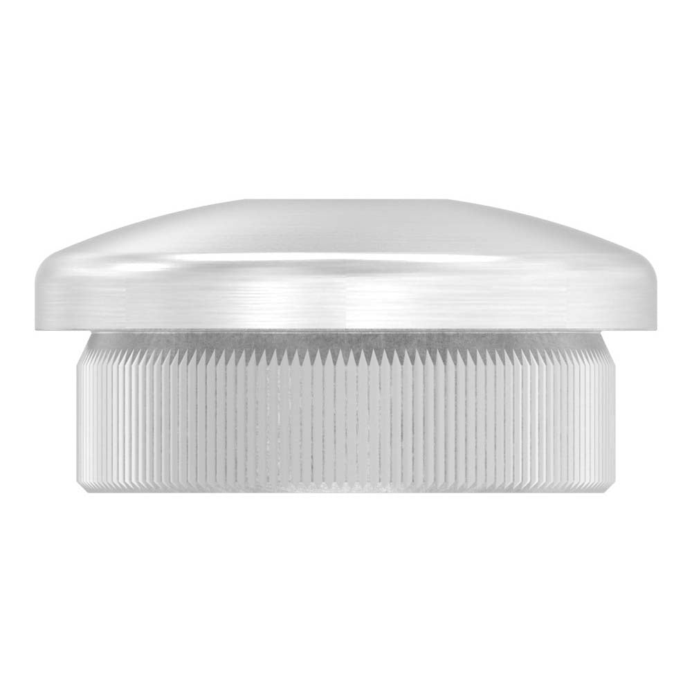 Endkappe leicht gewölbt mit M8 Innengewinde, massiv, für Rohr ø 26,9 x 2,0mm, zum Einschlagen