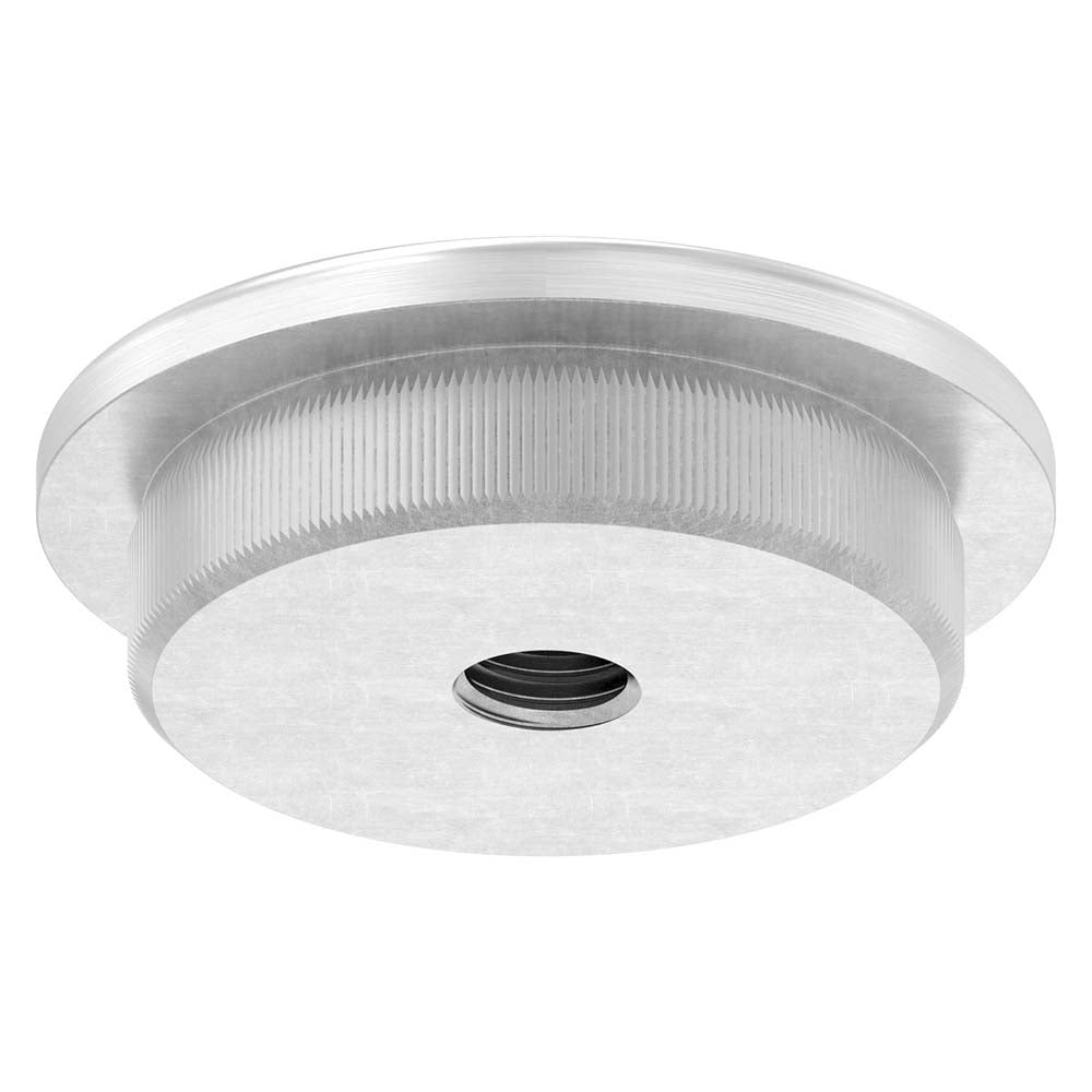 Endkappe leicht gewölbt mit M8 Innengewinde, massiv, für Rohr ø 42,4 x 4,0mm, zum Einschlagen