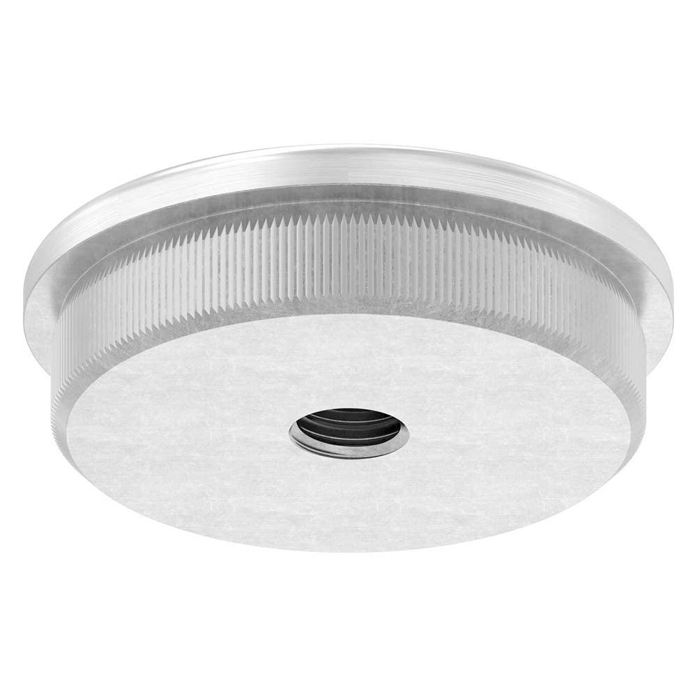 Endkappe leicht gewölbt mit M8 Innengewinde, massiv, für Rohr ø 42,4 x 2,0mm, zum Einschlagen