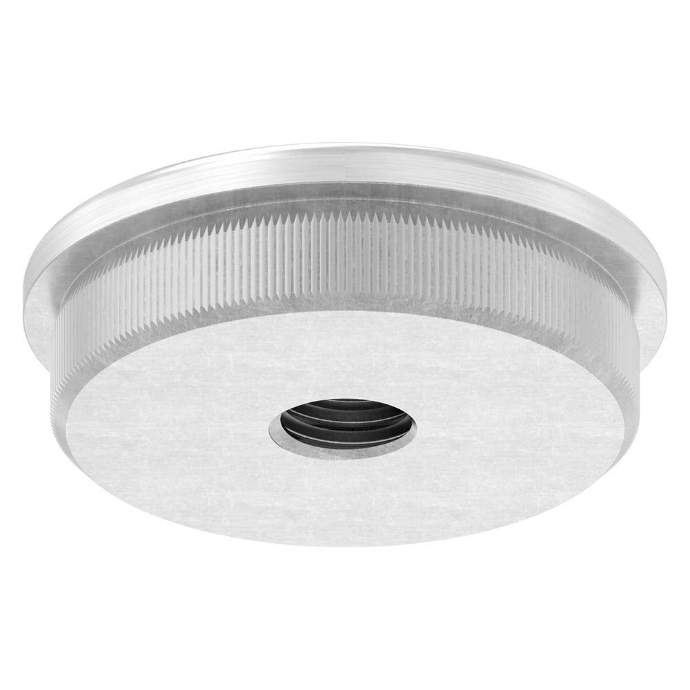 Endkappe leicht gewölbt mit M10 Innengewinde, massiv, für Rohr ø 42,4 x 2,0mm, zum Einschlagen