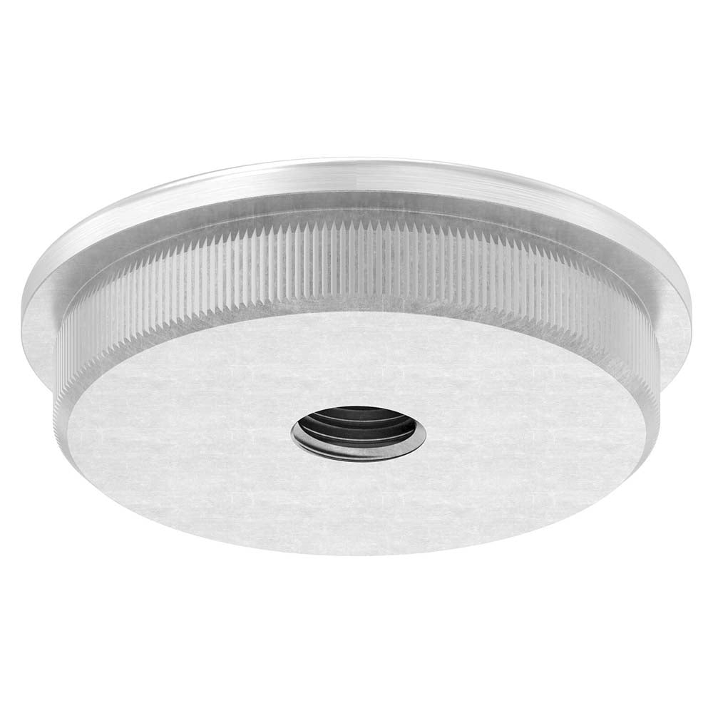 Endkappe leicht gewölbt mit M10 Innengewinde, massiv, für Rohr ø 48,3 x 2,6mm, zum Einschlagen