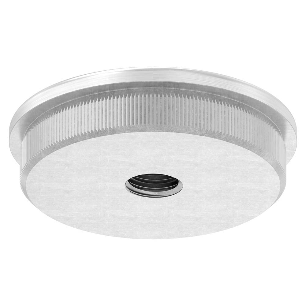 Endkappe leicht gewölbt mit M10 Innengewinde, massiv, für Rohr ø 48,3 x 2,0mm, zum Einschlagen