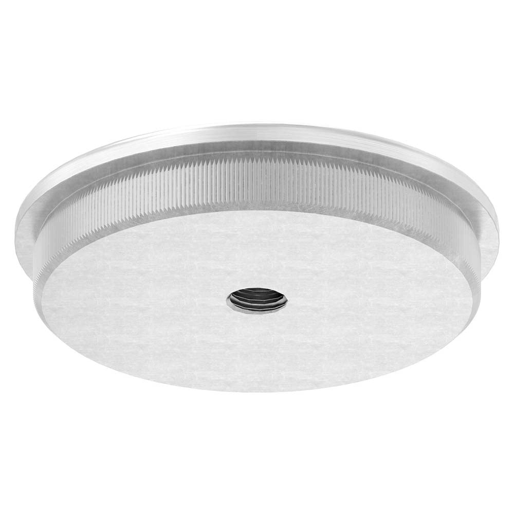 Endkappe leicht gewölbt mit M8 Innengewinde, massiv, für Rohr ø 60,3 x 2,6mm, zum Einschlagen
