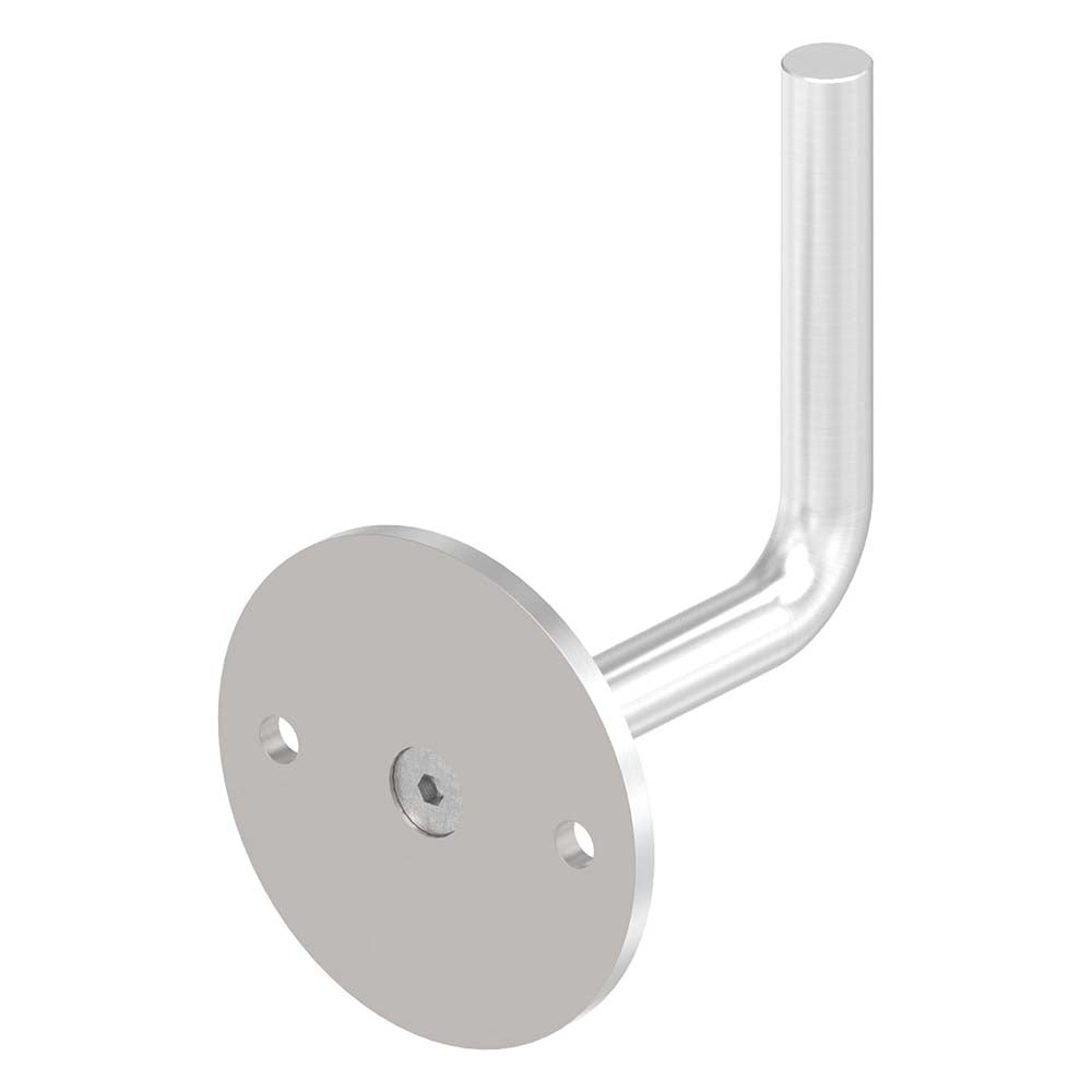 Handlaufhalter zur Wandbefestigung mit verschraubter Ronde 70 x 4mm, zum Anschweißen