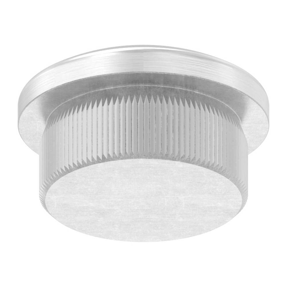 Endkappe leicht gewölbt, massiv, für Rohr ø 21,3 x 2,0mm, zum Einschlagen