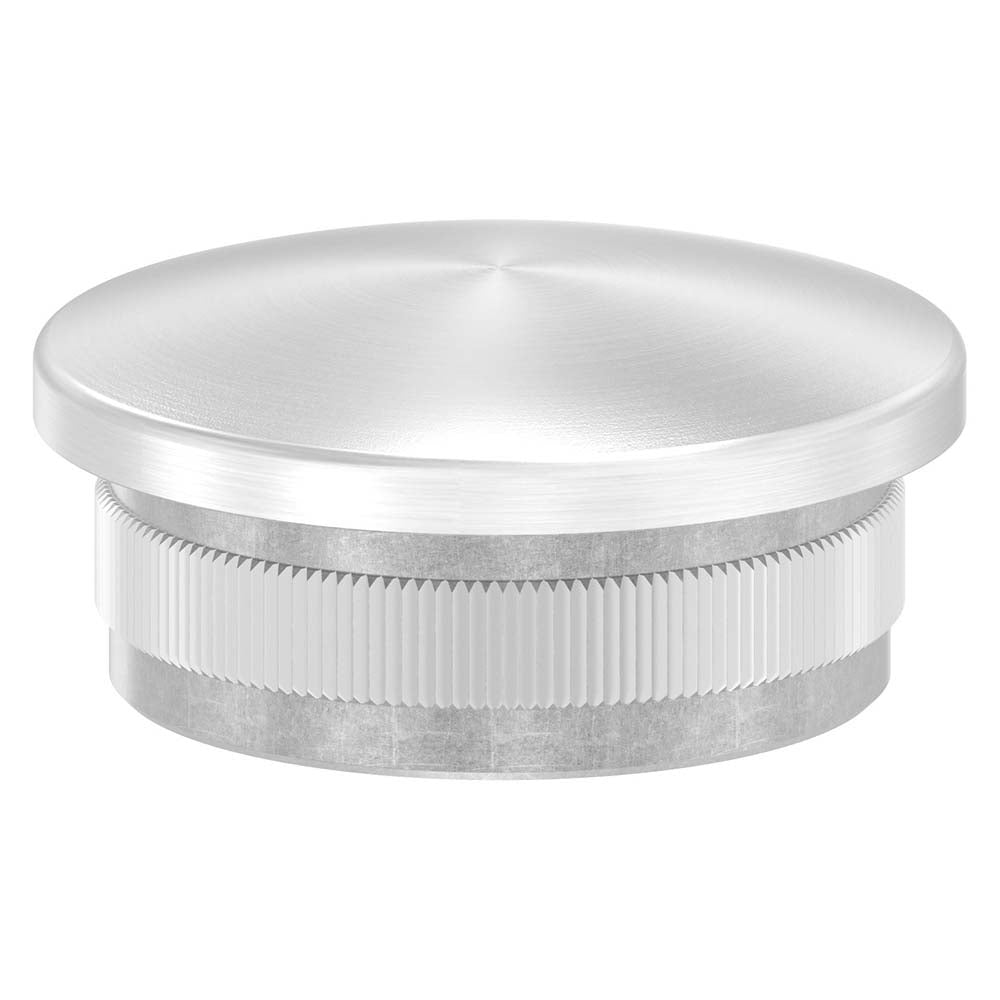 Endkappe leicht gewölbt, hohl, für Rohr ø 42,4 x 3,0mm, zum Einschlagen