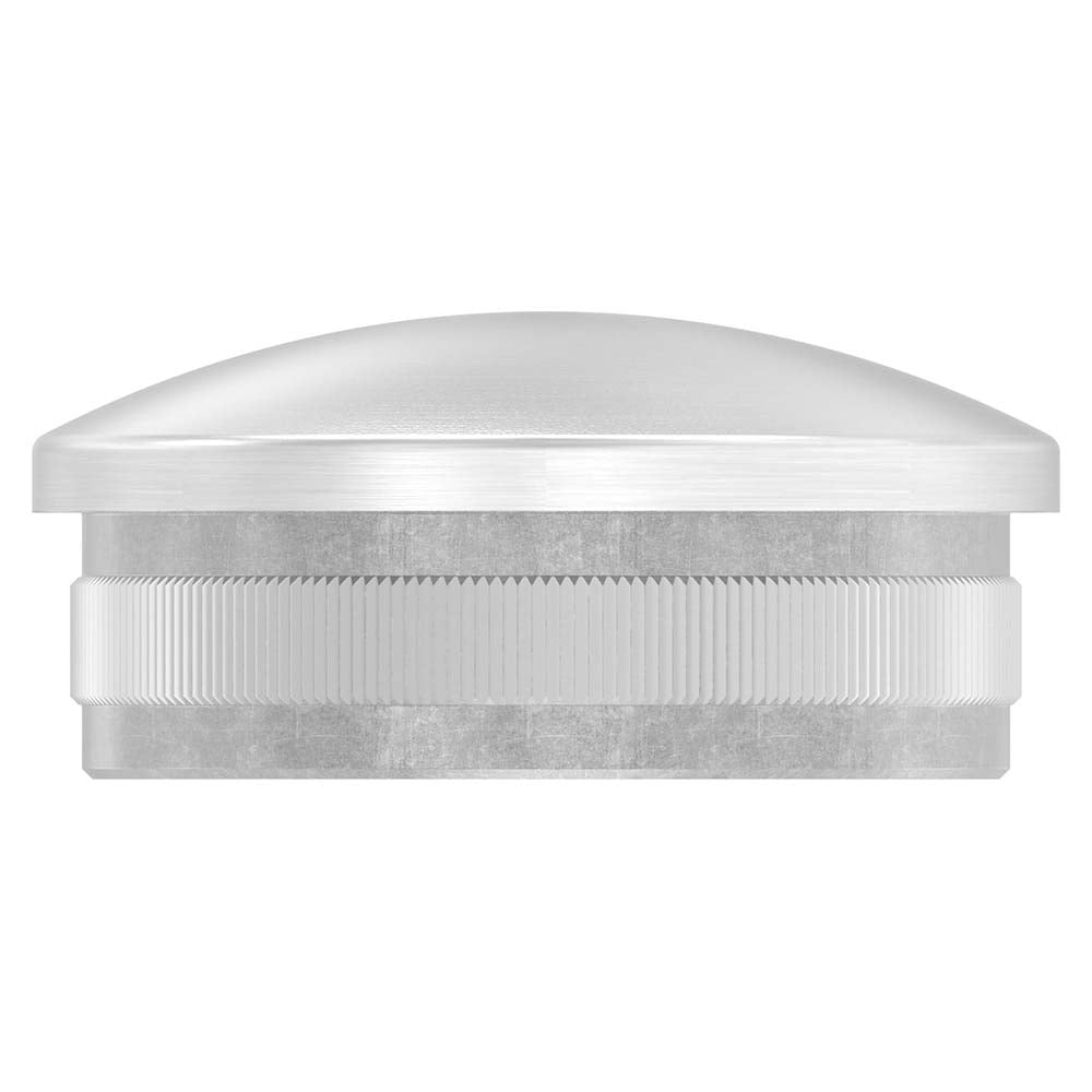 Endkappe leicht gewölbt, hohl, für Rohr ø 48,3 x 2,0mm, zum Einschlagen