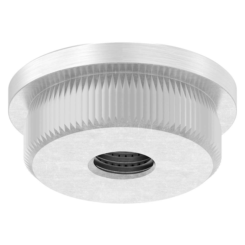 Endkappe flach mit M8 Innengewinde, massiv, für Rohr ø 26,9 x 2,0mm, zum Einschlagen