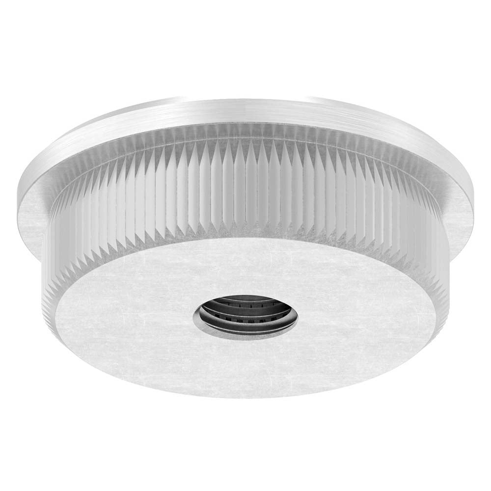 Endkappe flach mit M8 Innengewinde, massiv, für Rohr ø 33,7 x 2,0mm, zum Einschlagen