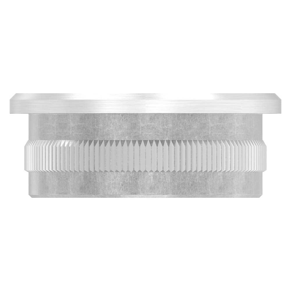 Endkappe flach, hohl, für Rohr ø 42,4 x 1,8mm, zum Einschlagen