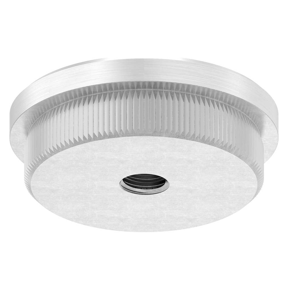 Endkappe flach mit M8 Innengewinde, massiv, für Rohr ø 42,4 x 2,5mm, zum Einschlagen