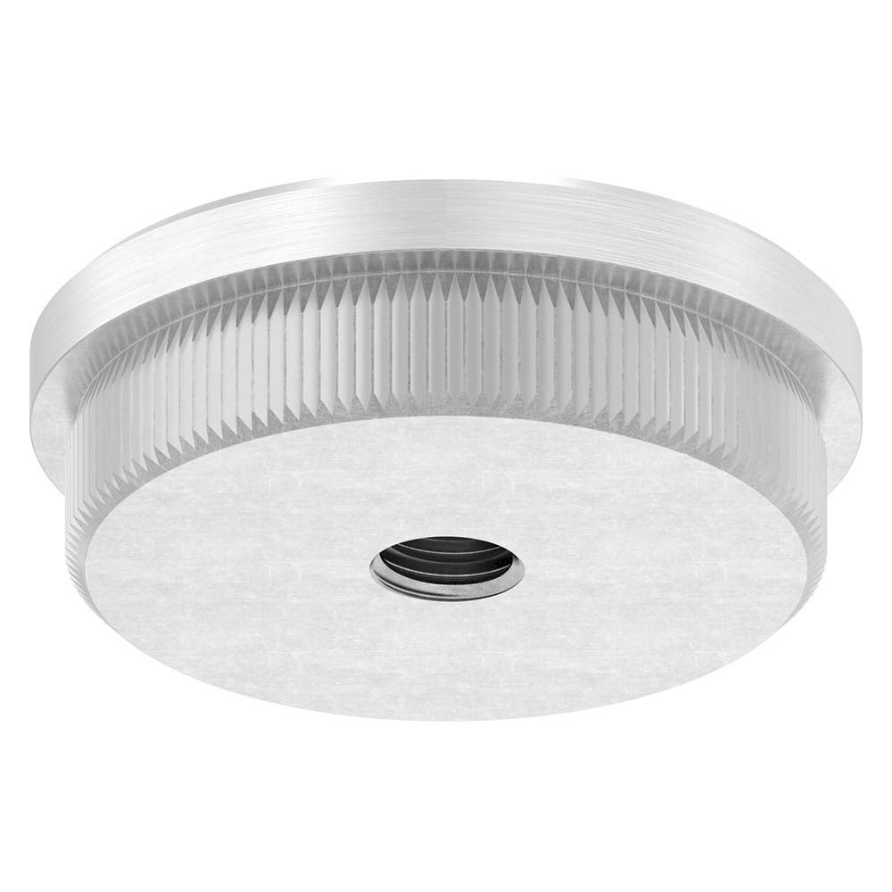 Endkappe flach mit M8 Innengewinde, massiv, für Rohr ø 42,4 x 2,0mm, zum Einschlagen