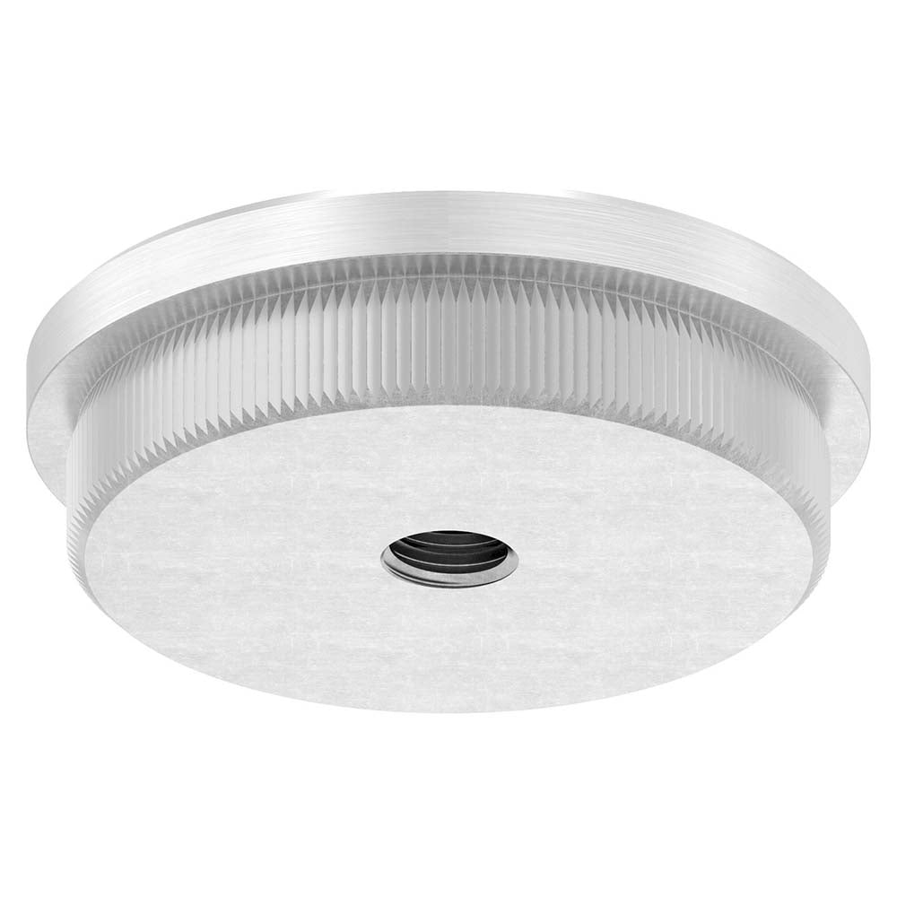 Endkappe flach mit M8 Innengewinde, massiv, für Rohr ø 48,3 x 2,5mm, zum Einschlagen