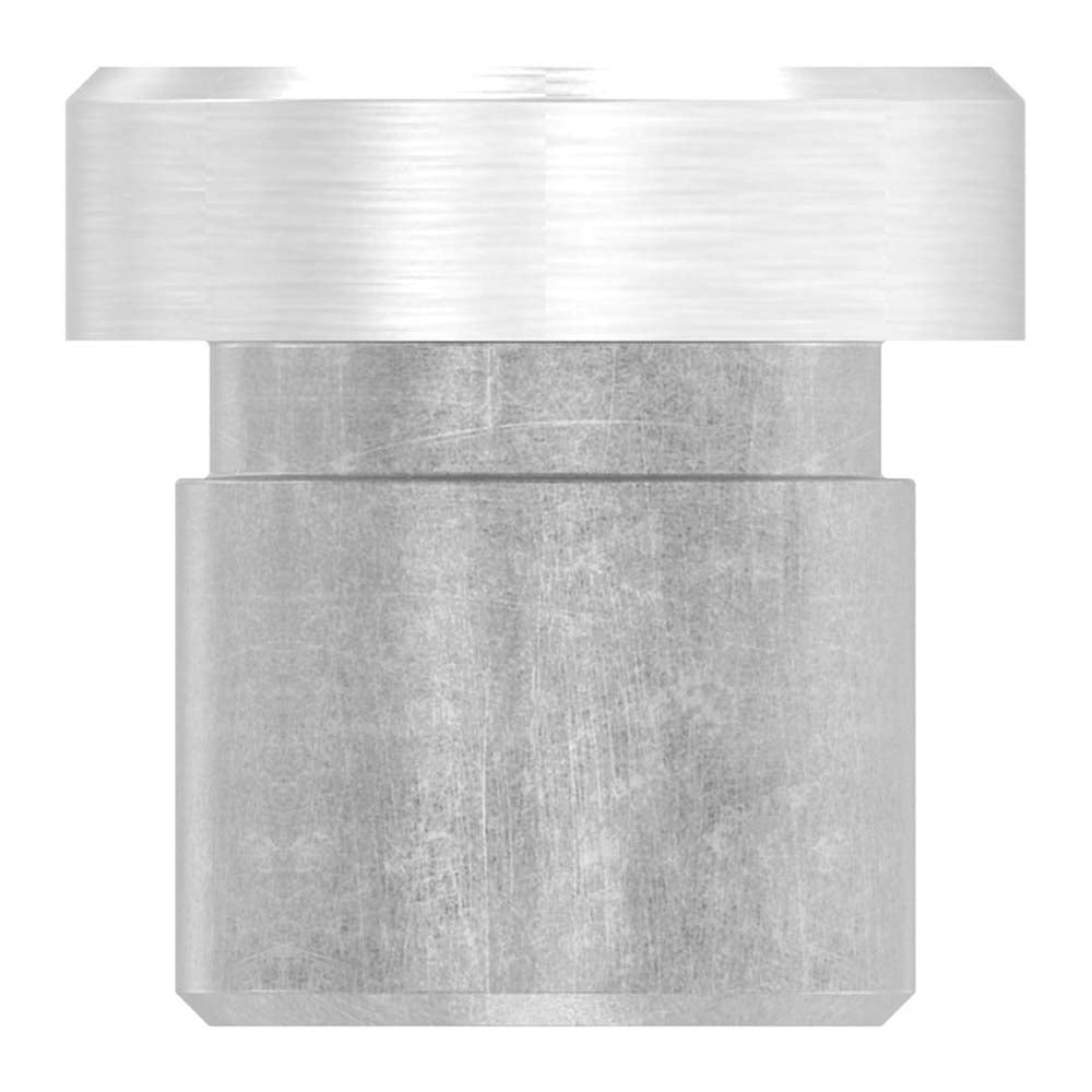 Endkappe flach, massiv, für Rohr ø 14,0 x 1,5mm, zum Einkleben