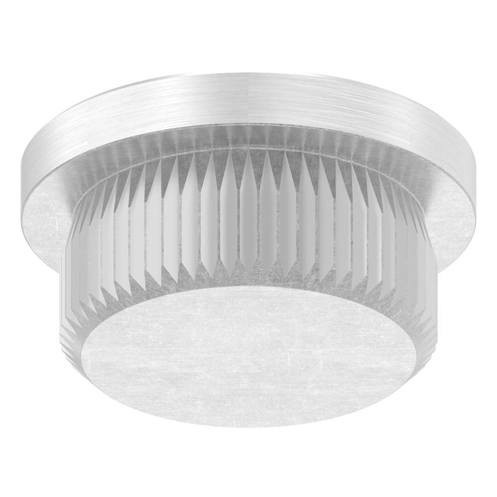 Endkappe flach, massiv, für Rohr ø 21,3 x 2,0mm, zum Einschlagen