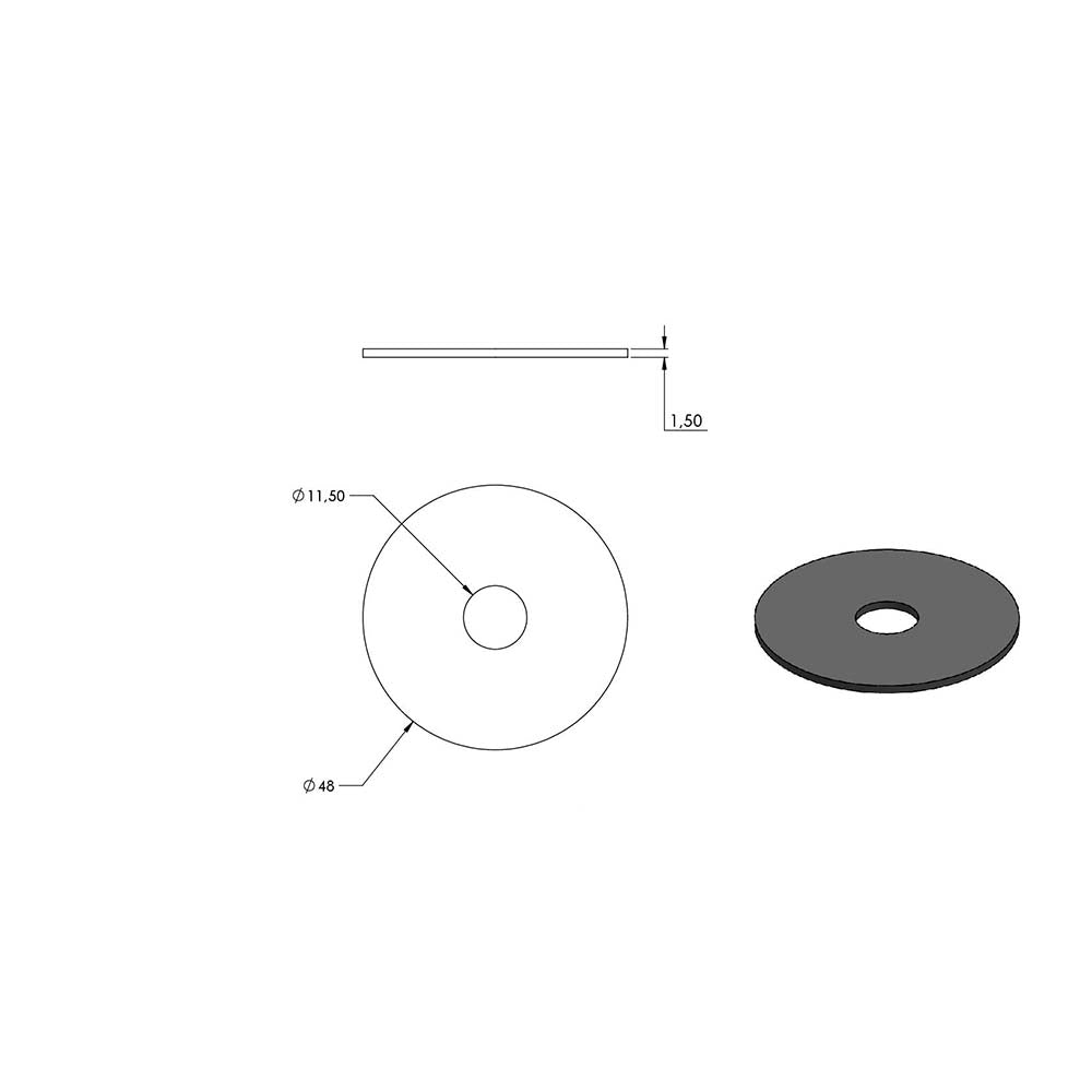 Handlaufhalter flexibel zur Glasbefestigung mit maximaler Glasstärke von 25,52mm, für ø 42,4 mm Rohr