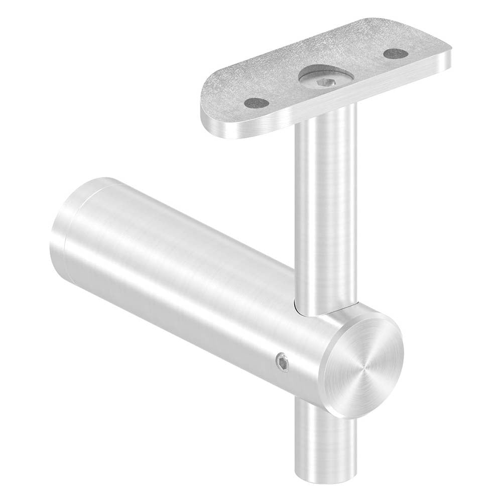 Handlaufhalter zur Pfostenbefestigung, für Vierkant-Pfosten an ø 42,4mm Rohr