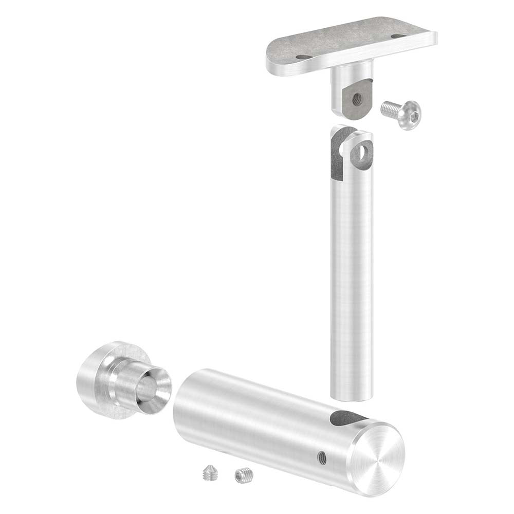 Handlaufhalter flexibel zur Pfostenbefestigung, für ø 42,4mm Pfosten an ø 42,4mm Rohr