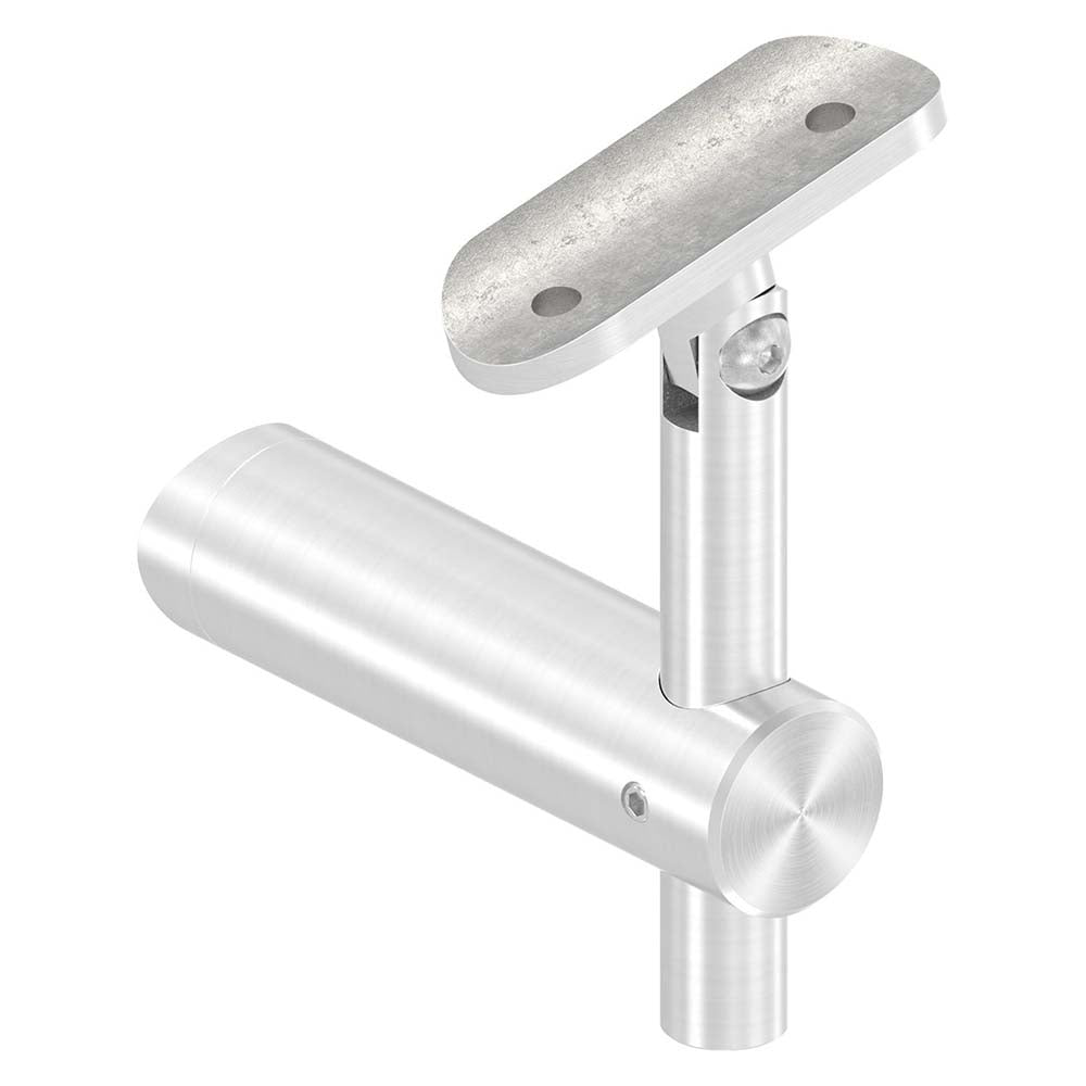 Handlaufhalter flexibel zur Pfostenbefestigung, für ø 42,4mm Pfosten an ø 42,4mm Rohr