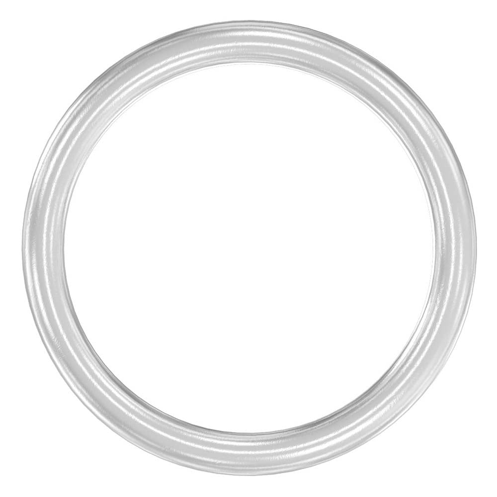 Ring, Außendurchmesser 124mm, verschweißt und elektropoliert, Rundmaterial 12mm