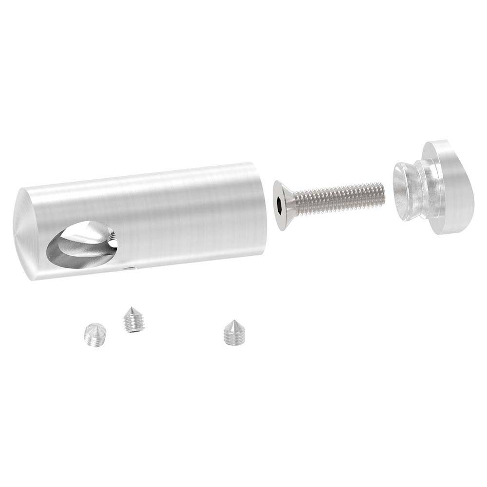 Querstabhalter 90° Innennecke, Anschluss für ø 42,4mm Rohr, für Stab ø 12mm, aus V2A