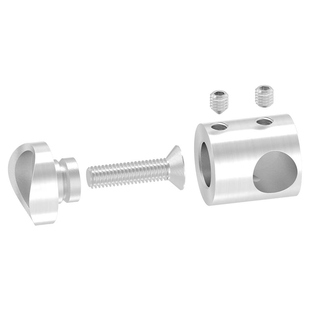 Querstabendhalter Anschluss für ø 33,7mm Rohr, Ausführung Rechts, für Stab ø 12 mm