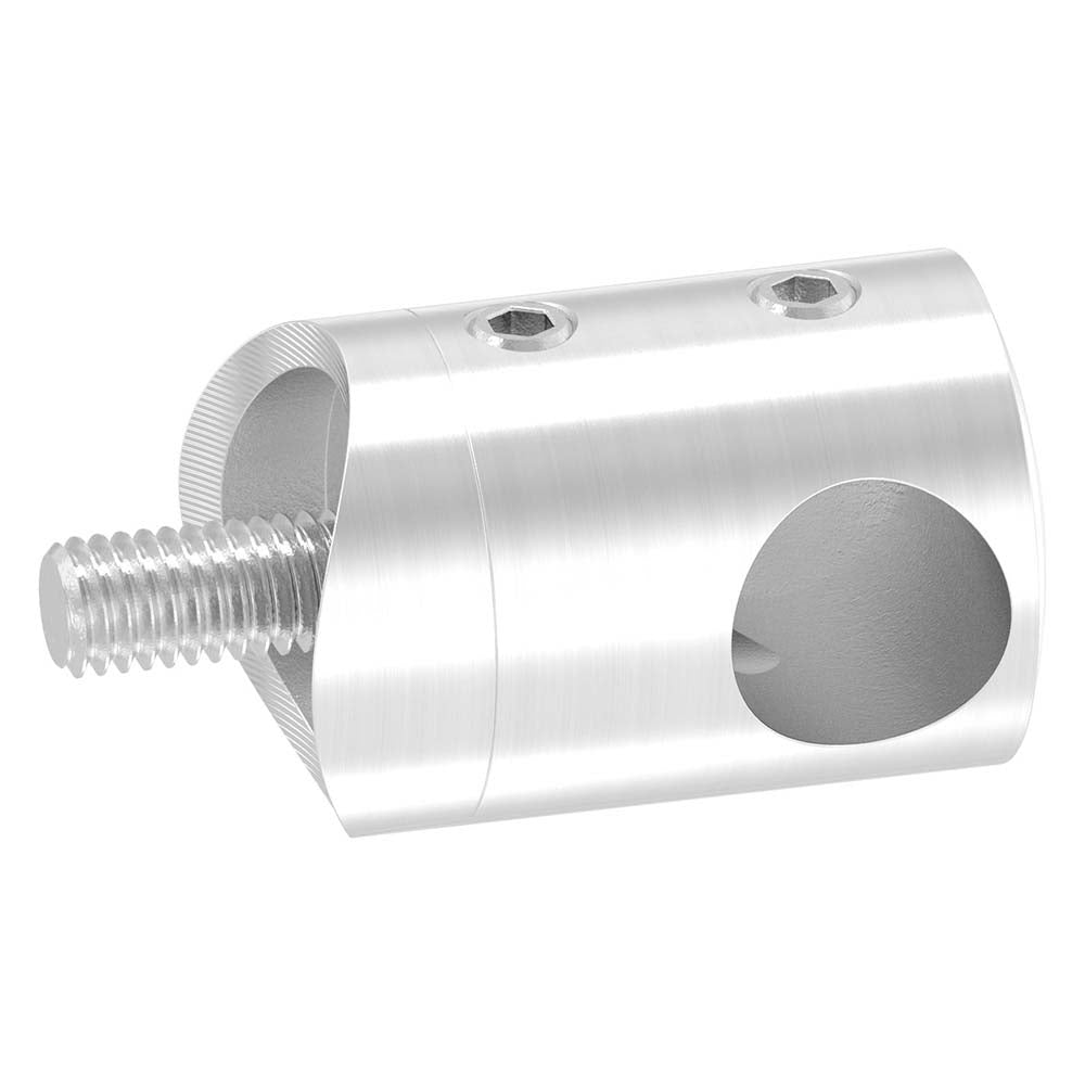 Querstabendhalter Anschluss für ø 33,7mm Rohr, Ausführung Rechts, für Stab ø 12 mm