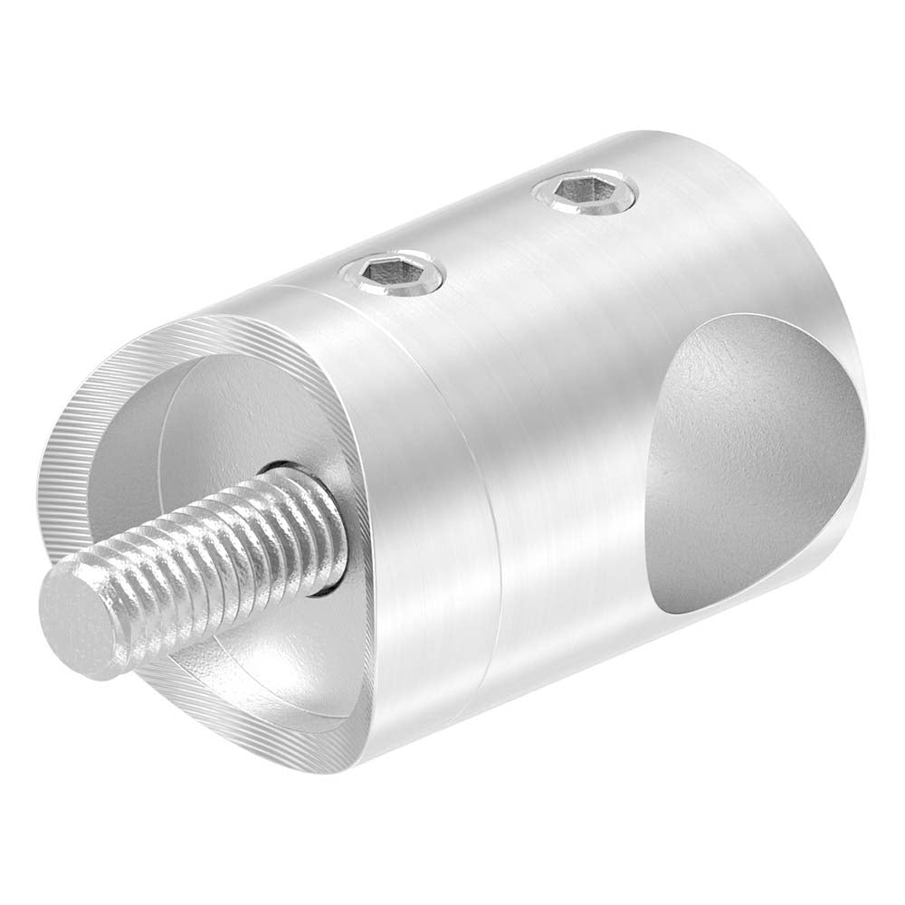 Querstabhalter Anschluss für ø 33,7mm Rohr, für Stab ø 14 mm, aus V2A