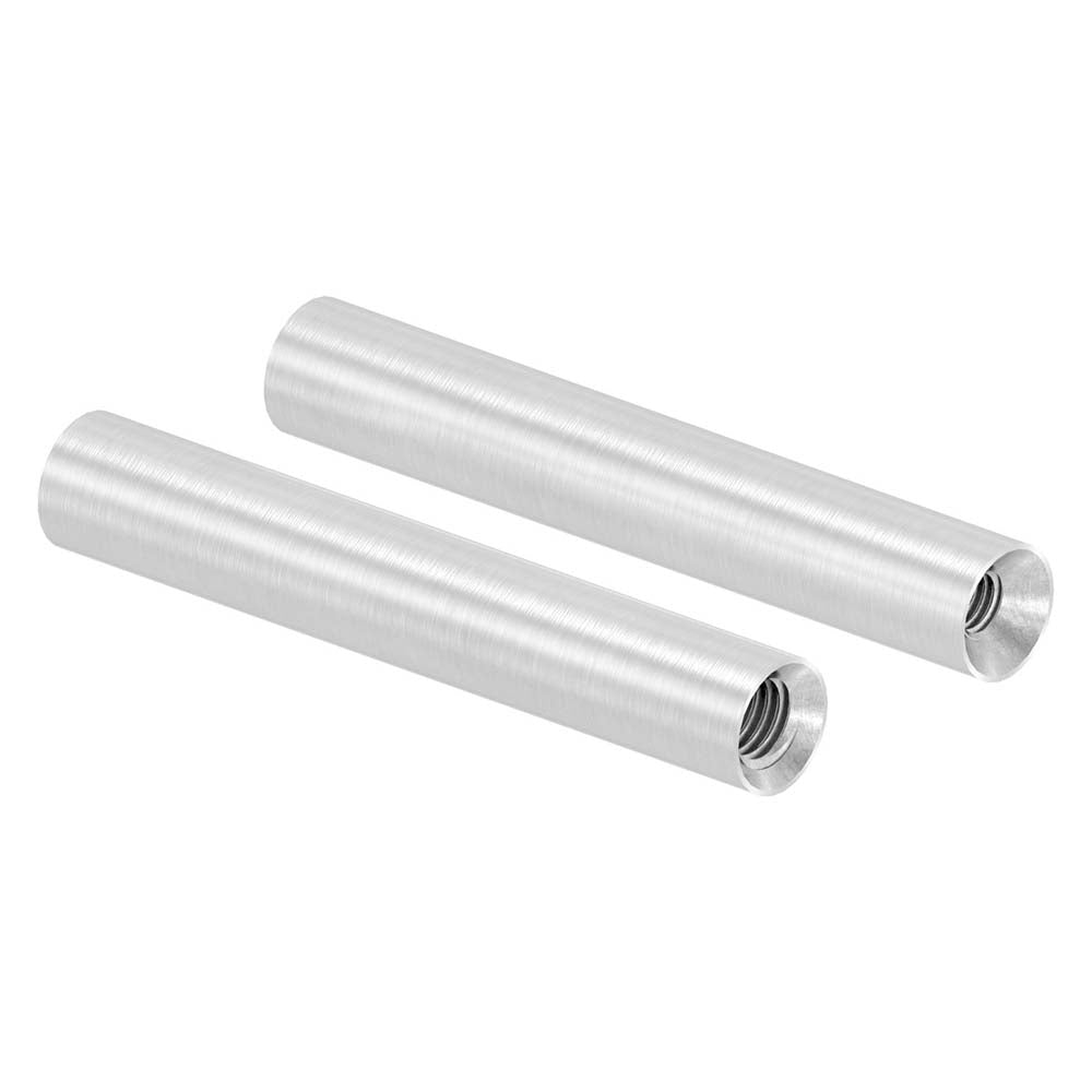 ø 12mm Stift, mit M8 x 15mm Innengewinde unten und M6 x 15mm Innengewinde oben, Länge 75mm
