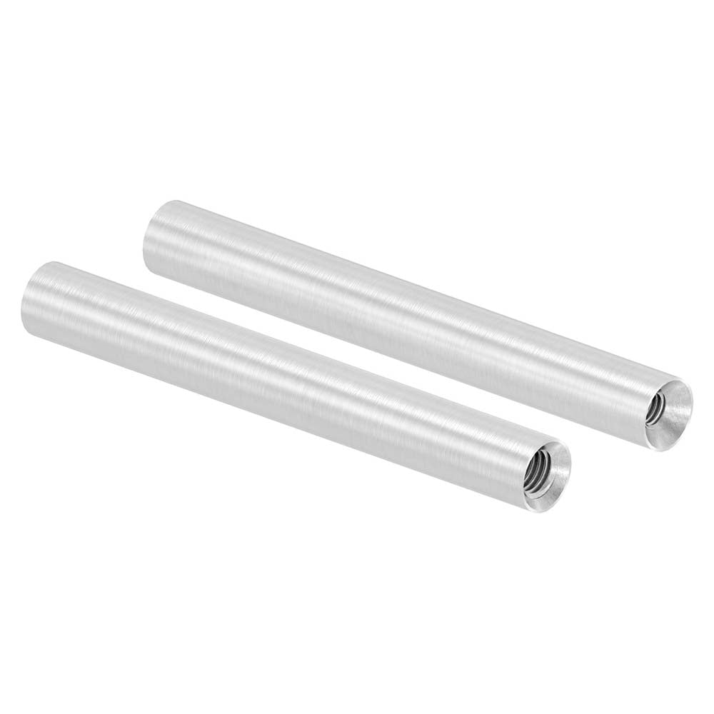 ø 12mm Stift, mit M8 x 15mm Innengewinde unten und M6 x 15mm Innengewinde oben, Länge 100mm