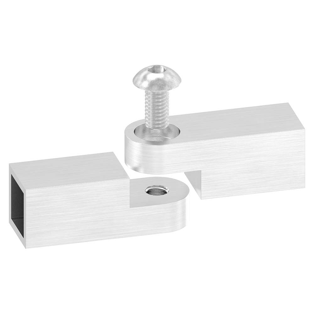 Stab-Verbindungsstück 16 x 16mm, flexibel, für Vierkant-Stab 12 x 12mm, zum Kleben