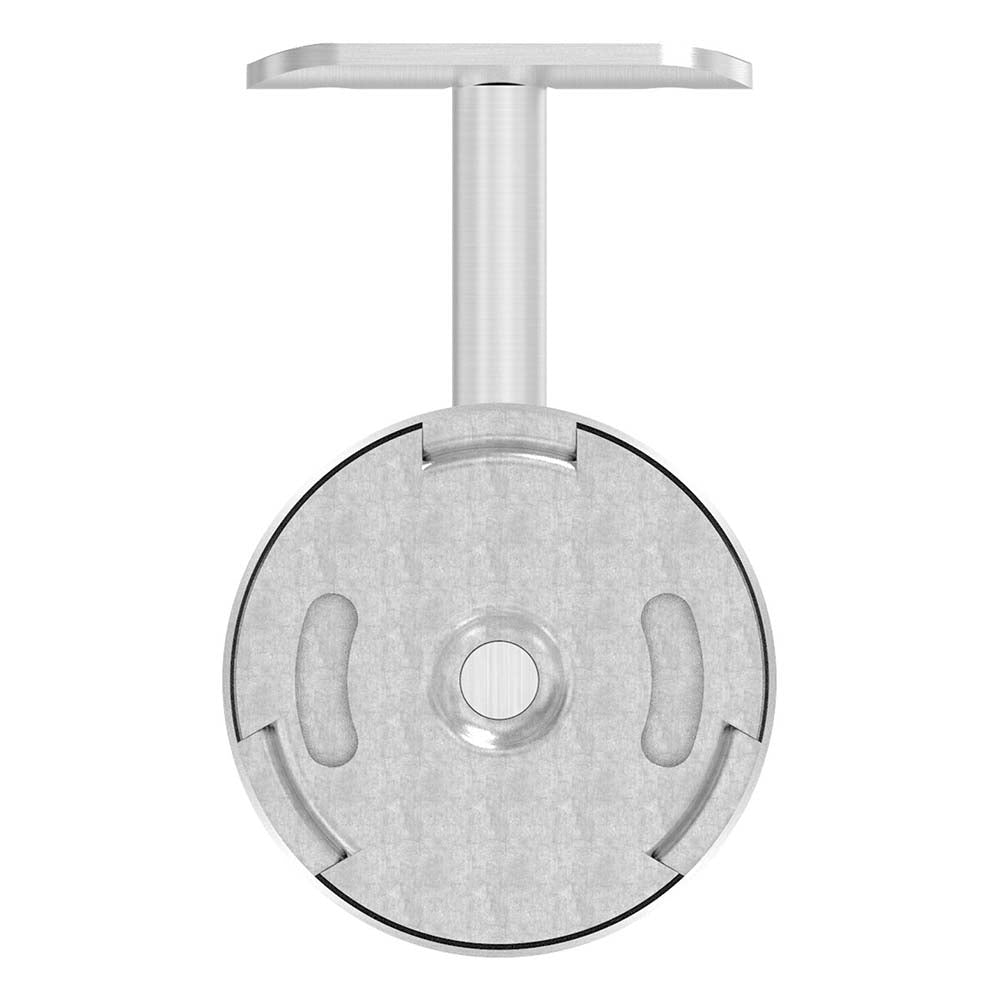 Handlaufhalter zur Wandbefestigung inkl. Cliprosette 70 x 12mm, für Rohr ø 42,4mm, mit Langlöchern